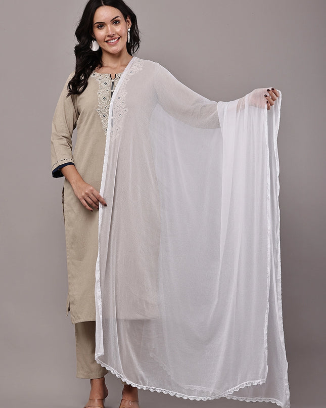 Plain Dupatta