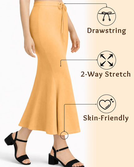 Saree Shapewear Petticoat for Women, Stretchable Cotton Blend