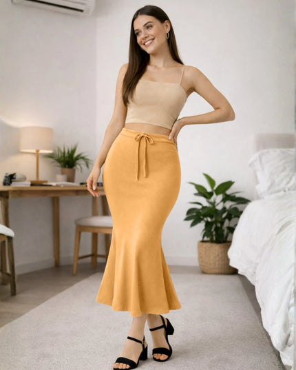 Saree Shapewear Petticoat for Women, Stretchable Cotton Blend