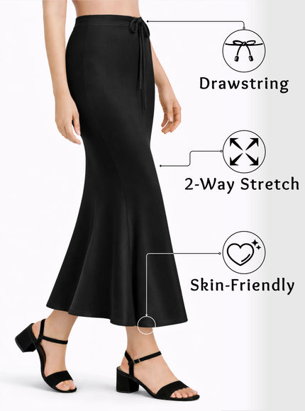 Saree Shapewear Petticoat for Women, Stretchable Cotton Blend