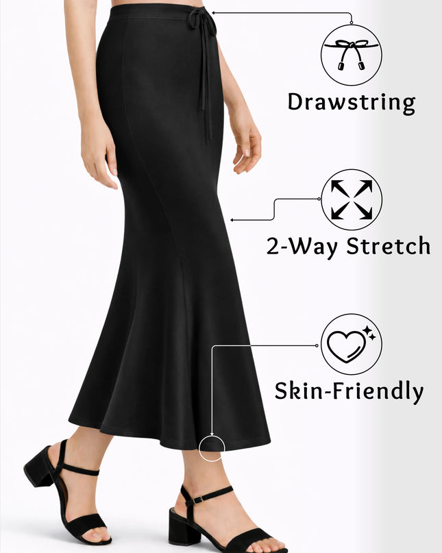 Saree Shapewear Petticoat for Women, Stretchable Cotton Blend