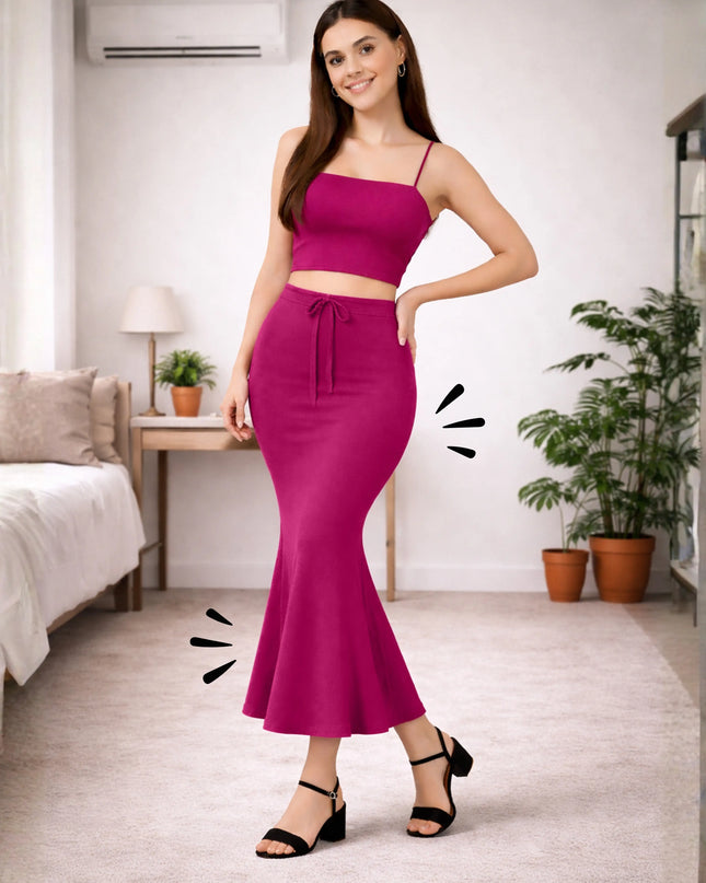 Saree Shapewear Petticoat for Women, Stretchable Cotton Blend