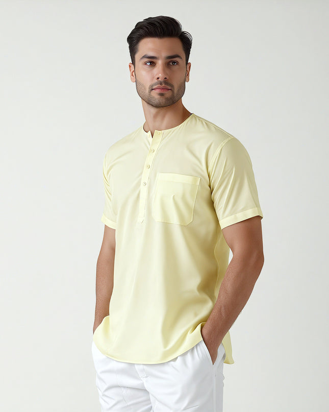 Men's Ethnic Short Kurta  100% Cotton
