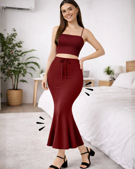 Saree Shapewear Petticoat for Women, Stretchable Cotton Blend