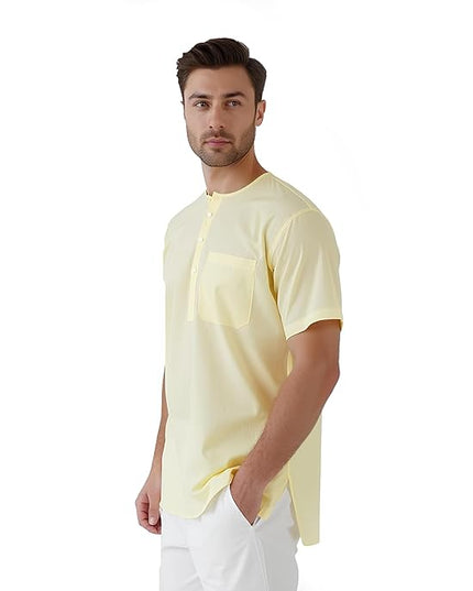 Men's Ethnic Short Kurta  100% Cotton