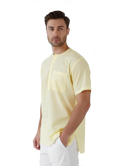 Men's Ethnic Short Kurta  100% Cotton