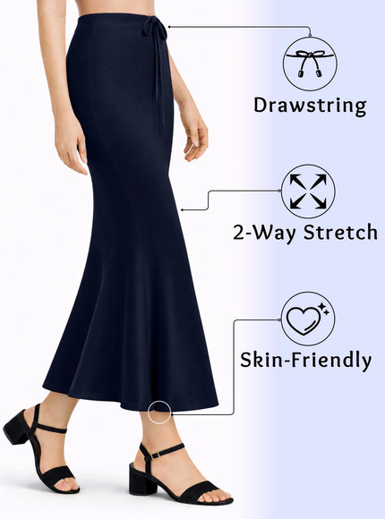 Saree Shapewear Petticoat for Women, Stretchable Cotton Blend