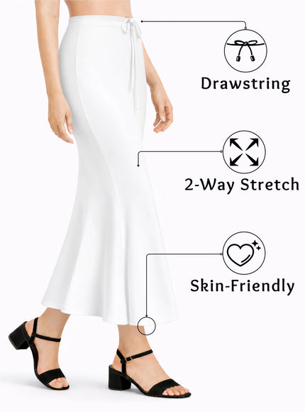 Saree Shapewear Petticoat for Women, Stretchable Cotton Blend