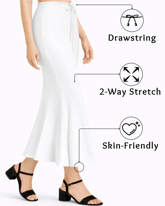 Saree Shapewear Petticoat for Women, Stretchable Cotton Blend