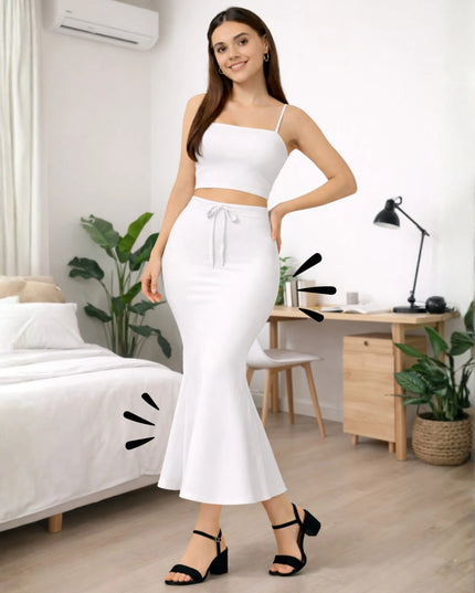 Saree Shapewear Petticoat for Women, Stretchable Cotton Blend