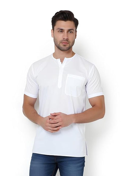 Men's Ethnic Short Kurta  100% Cotton