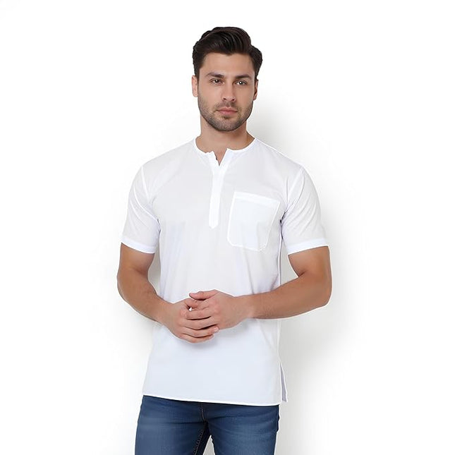Men's Ethnic Short Kurta  100% Cotton