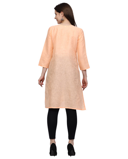 Lucknow Chikankari Regular Wear Khadi Cotton Kurti