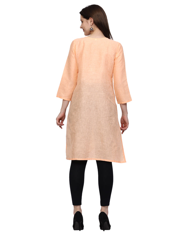 Lucknow Chikankari Regular Wear Khadi Cotton Kurti