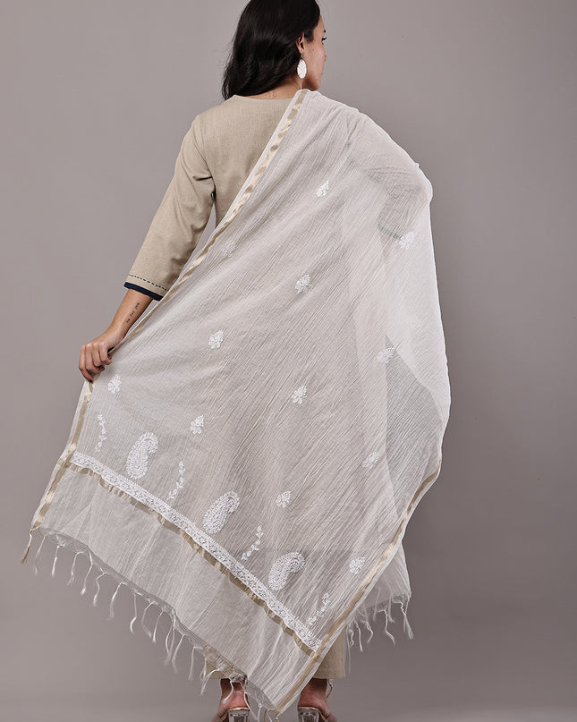 NatureThread Premium Chanderi Dupatta for Women | Elegant Ethnic & Festive Wear Dupatta