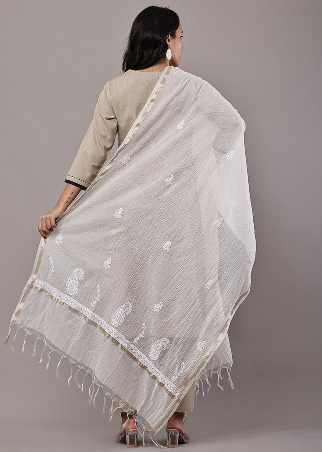 NatureThread Premium Chanderi Dupatta for Women | Elegant Ethnic & Festive Wear Dupatta