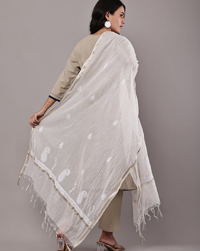 NatureThread Premium Chanderi Dupatta for Women | Elegant Ethnic & Festive Wear Dupatta