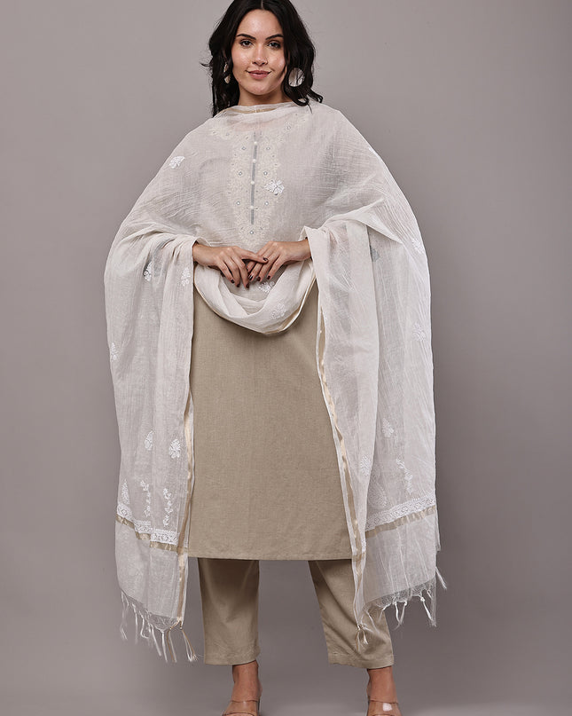 NatureThread Premium Chanderi Dupatta for Women | Elegant Ethnic & Festive Wear Dupatta