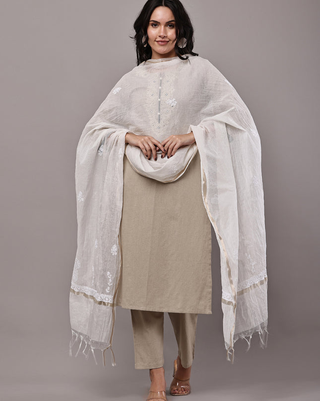 NatureThread Premium Chanderi Dupatta for Women | Elegant Ethnic & Festive Wear Dupatta