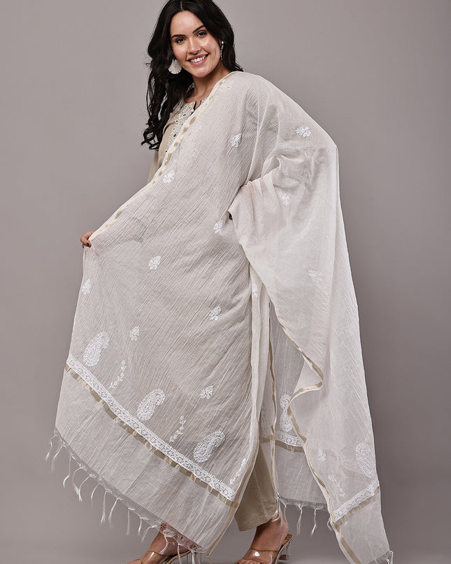NatureThread Premium Chanderi Dupatta for Women | Elegant Ethnic & Festive Wear Dupatta
