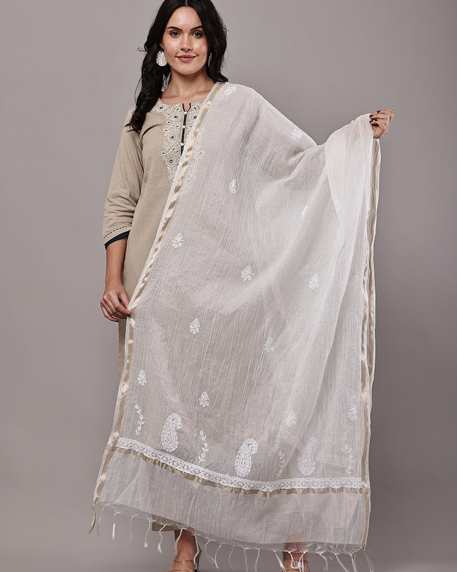 NatureThread Premium Chanderi Dupatta for Women | Elegant Ethnic & Festive Wear Dupatta