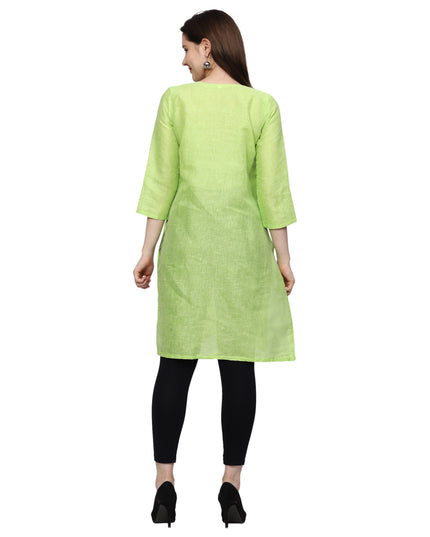 Lucknow Chikankari Regular Wear Khadi Cotton Kurti