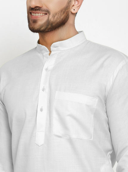 Men's Cotton Blend Kurta Pyjama Set
