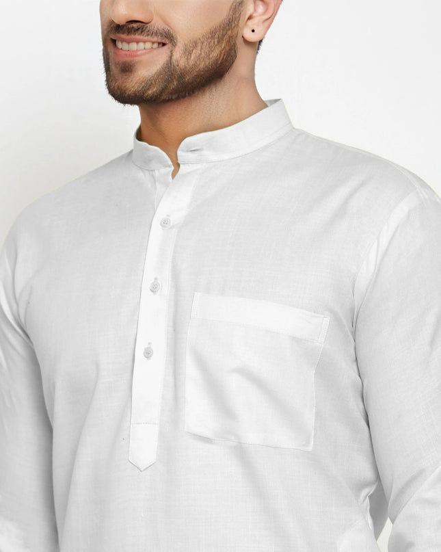 Men's Cotton Blend Kurta Pyjama Set