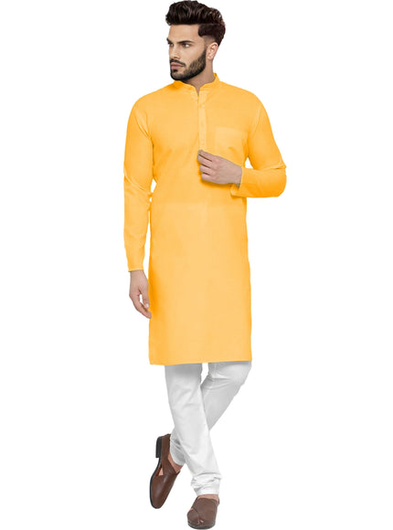 Men's Cotton Blend Kurta Pyjama Set