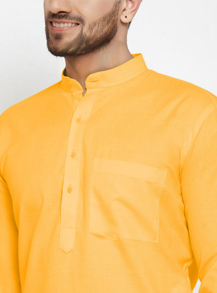 Men's Cotton Blend Kurta Pyjama Set