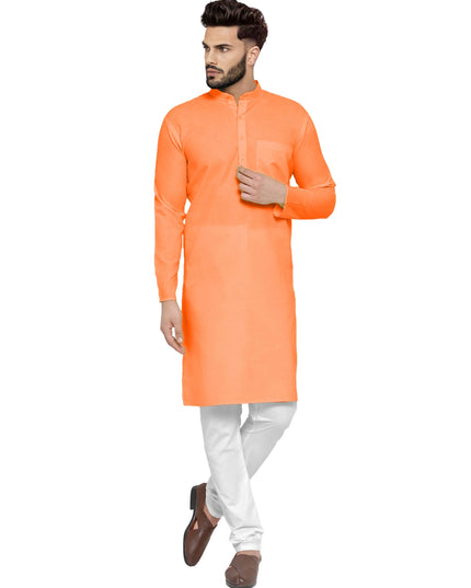 Men's Cotton Blend Kurta Pyjama Set
