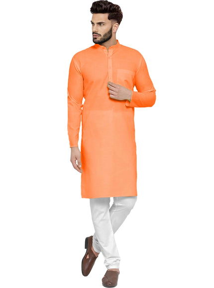 Men's Cotton Blend Kurta Pyjama Set