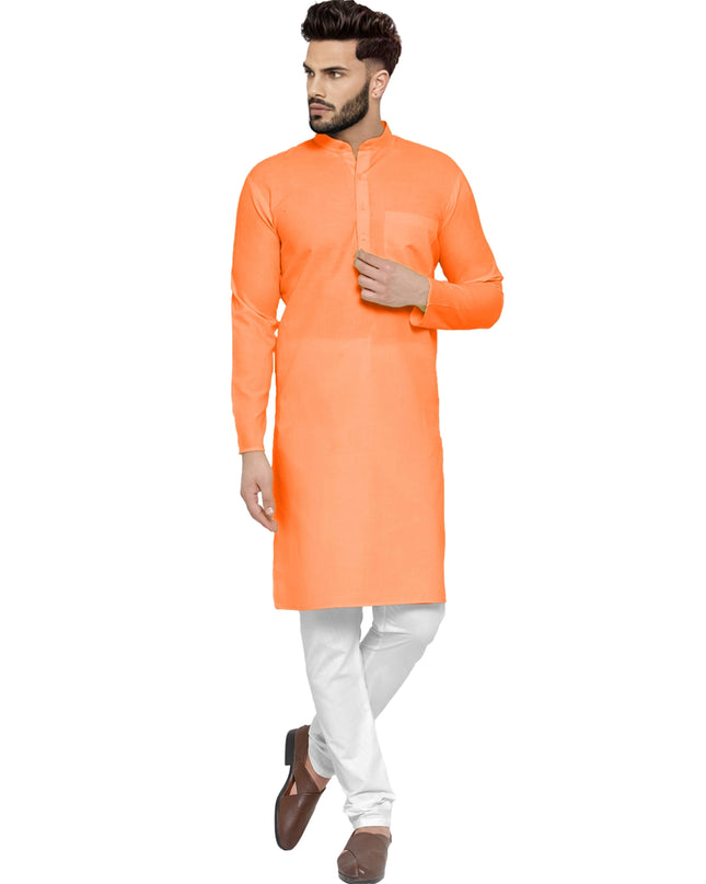 Men's Cotton Blend Kurta Pyjama Set