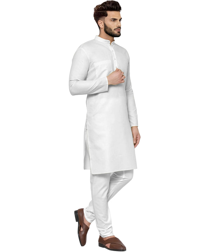 Men's Cotton Blend Kurta Pyjama Set