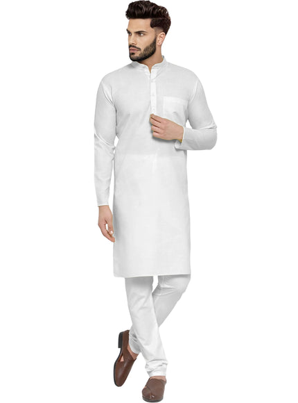 Men's Cotton Blend Kurta Pyjama Set
