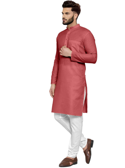 Men's Cotton Blend Kurta Pyjama Set