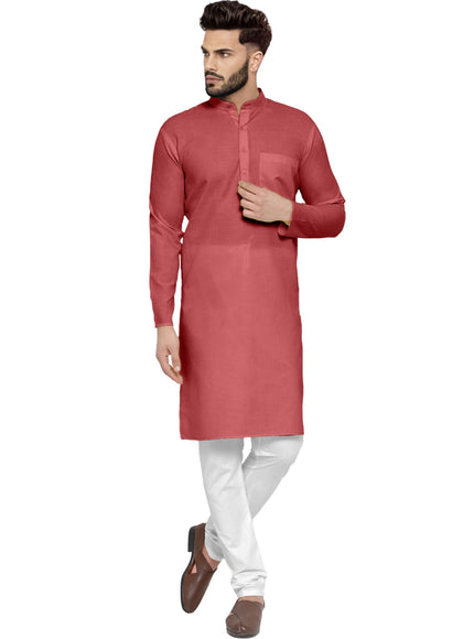 Men's Cotton Blend Kurta Pyjama Set