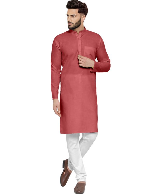 Men's Cotton Blend Kurta Pyjama Set