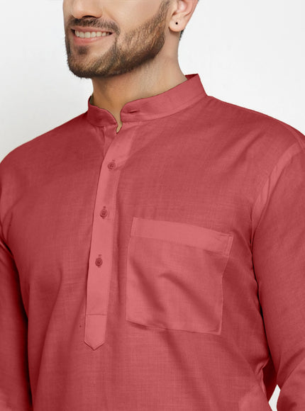 Men's Cotton Blend Kurta Pyjama Set