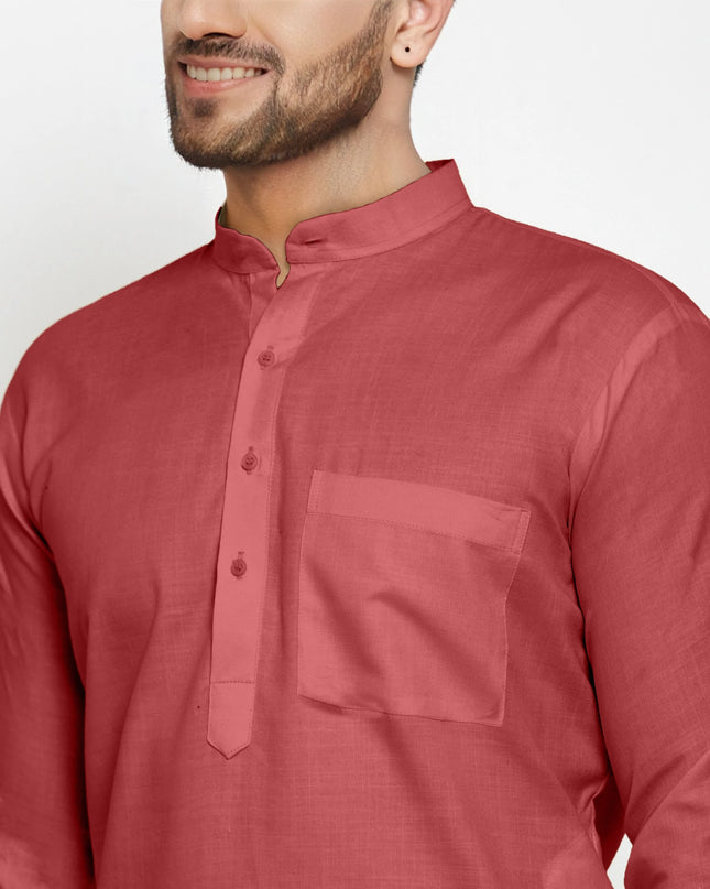 Men's Cotton Blend Kurta Pyjama Set