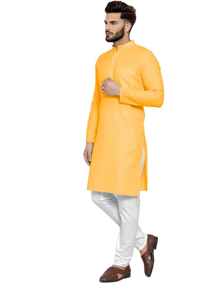 Men's Cotton Blend Kurta Pyjama Set