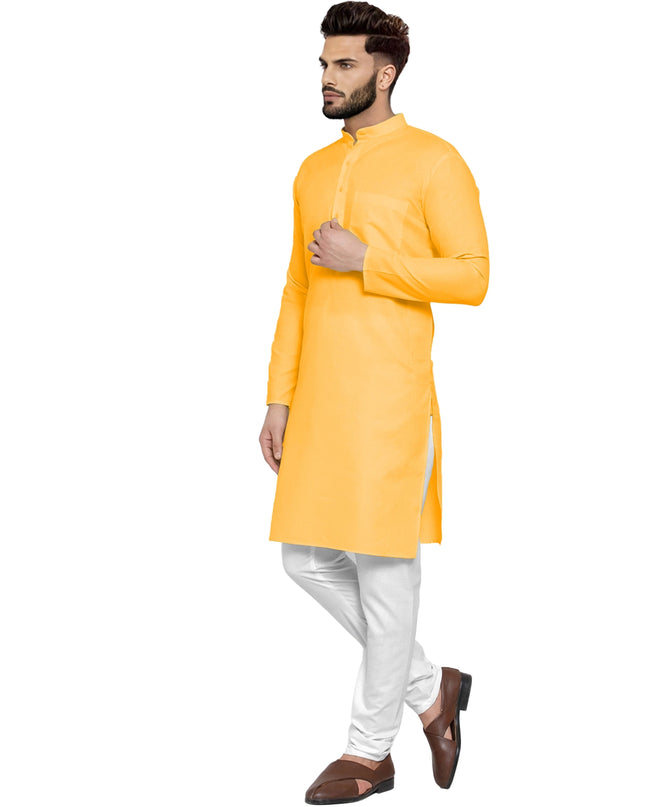 Men's Cotton Blend Kurta Pyjama Set