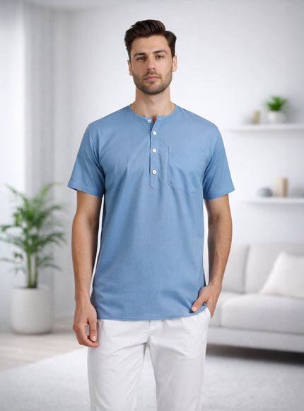 Men's Ethnic Short Kurta  100% Cotton