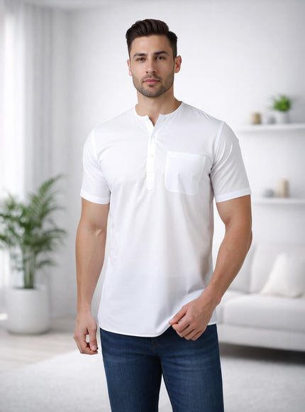Men's Ethnic Short Kurta  100% Cotton