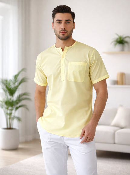 Men's Ethnic Short Kurta  100% Cotton