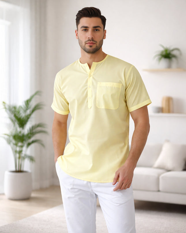 Men's Ethnic Short Kurta  100% Cotton