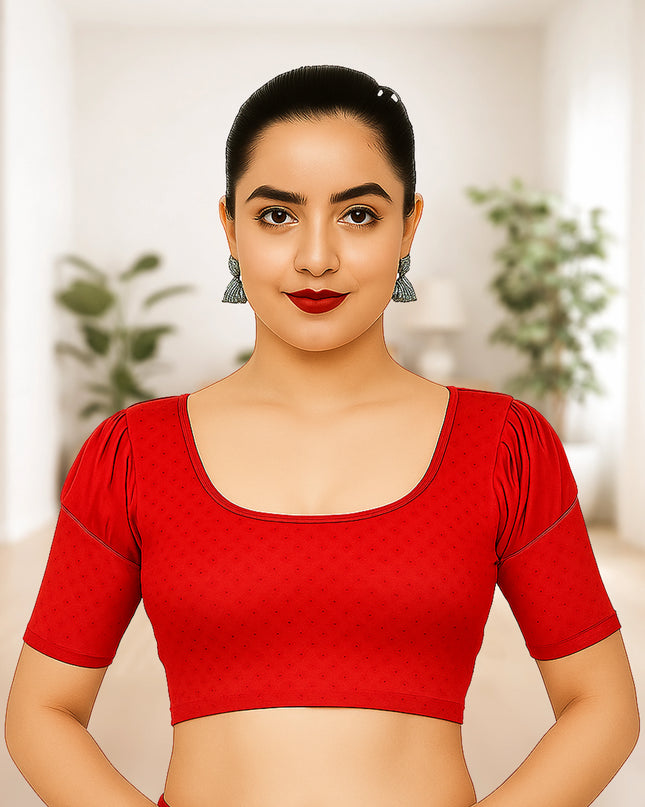 Puff Sleeve Readymade Blouse