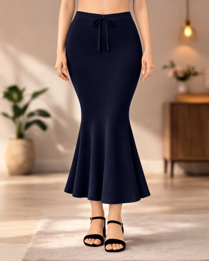 Saree Shapewear Petticoat for Women, Stretchable Cotton Blend