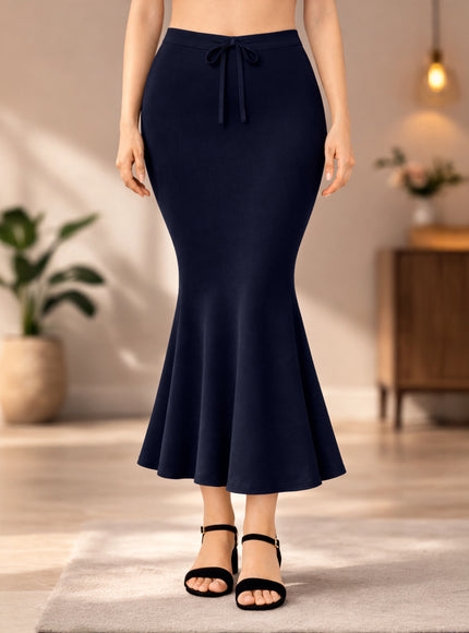 Saree Shapewear Petticoat for Women, Stretchable Cotton Blend