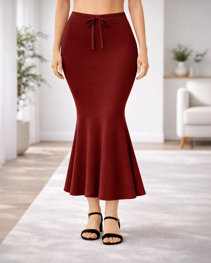 Saree Shapewear Petticoat for Women, Stretchable Cotton Blend